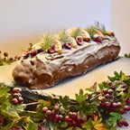 Irish Cream Brownie Yule Log