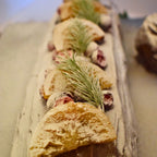 Irish Cream Brownie Yule Log