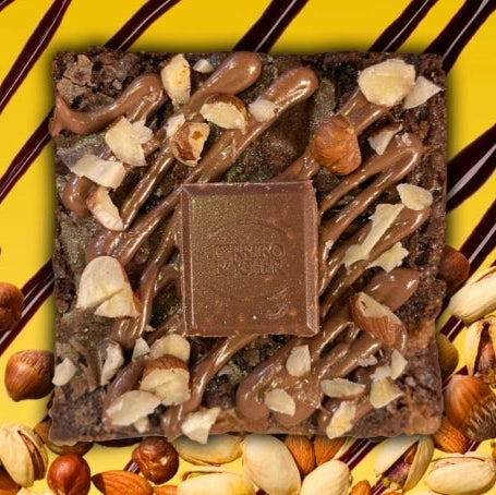 Hazelnut Praline Brownies
